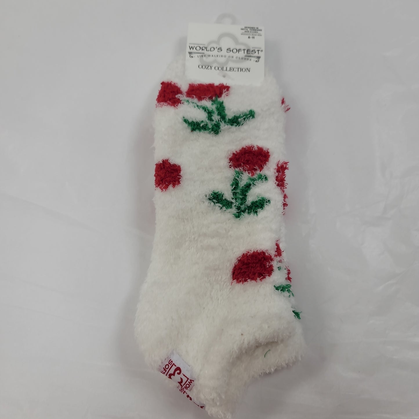 LADIES SOCKS/CHERRIES 921-9266