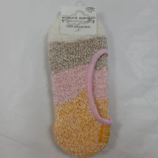 LADIES SOCKS/PINK MULTI 690-4346