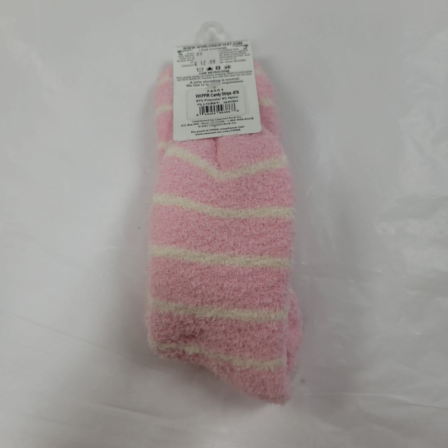 LADIES SOCKS/CANDY STRIPE 676-3868