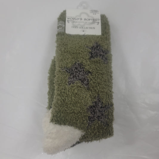LADIES SOCKS/STAR BLACK 930-5039