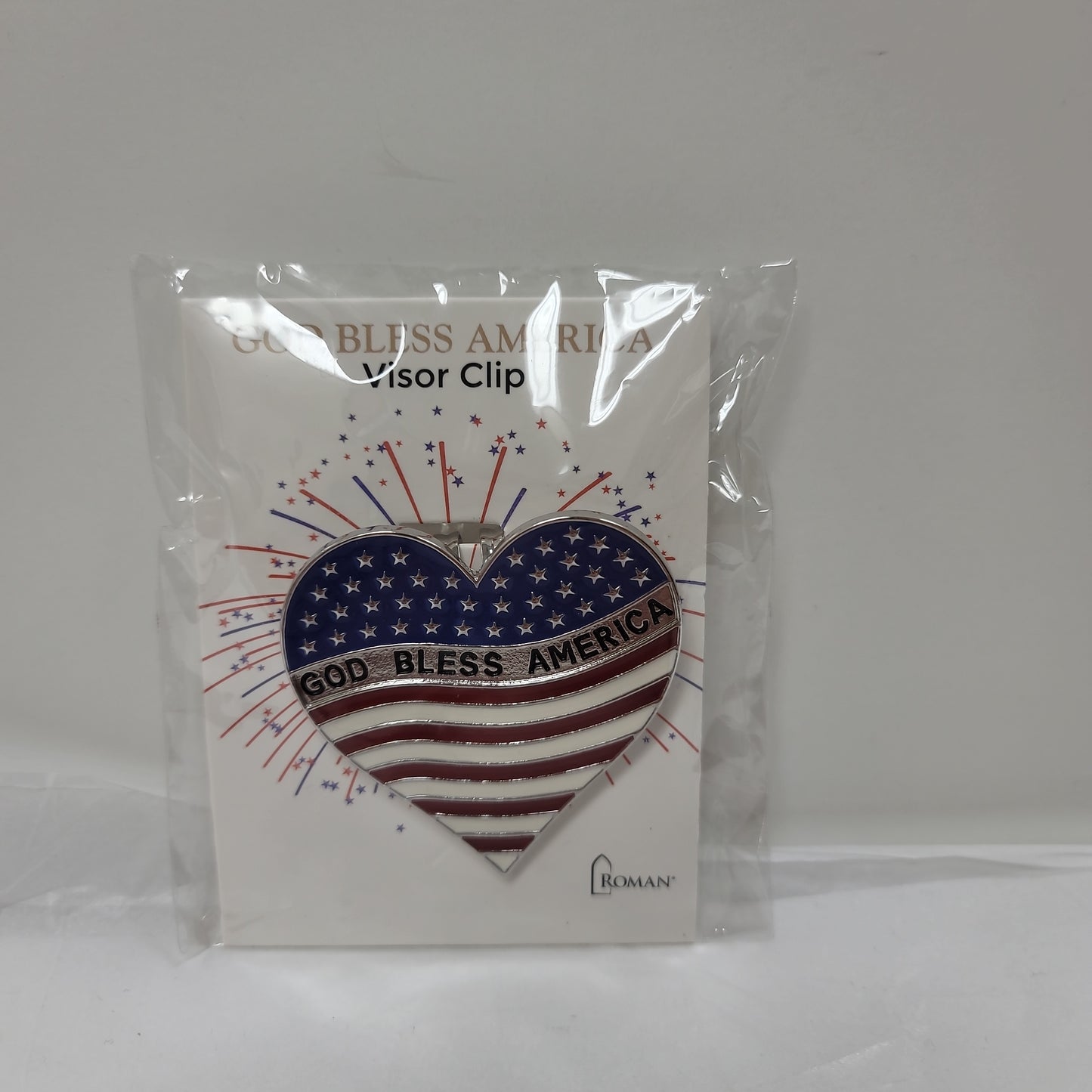 GOD BLESS AMERICA VISOR CLIP-8071