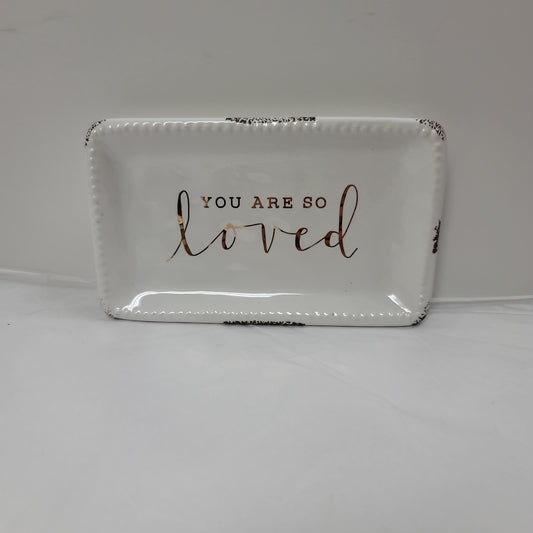 YOU ARE SO LOVED TRINKET TRAY-7422