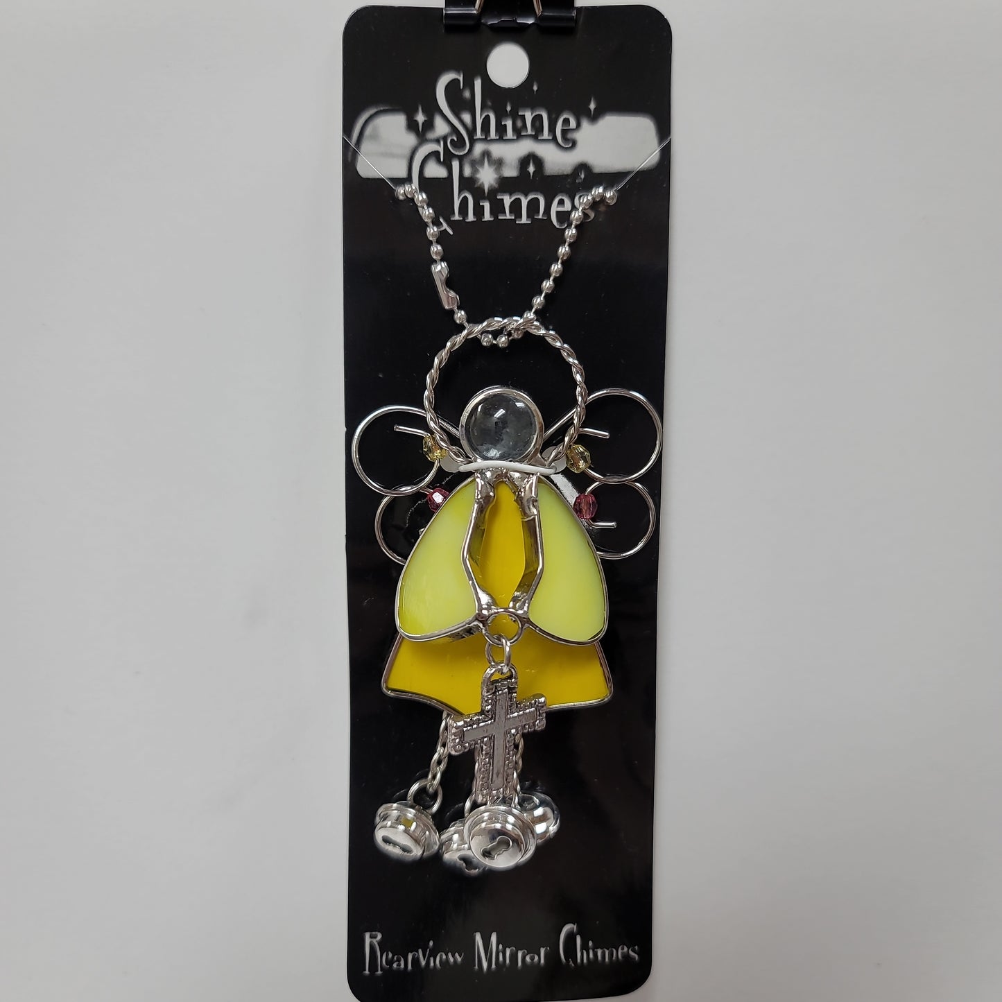 SHINE CHIMES ANGEL W CROSS-1483
