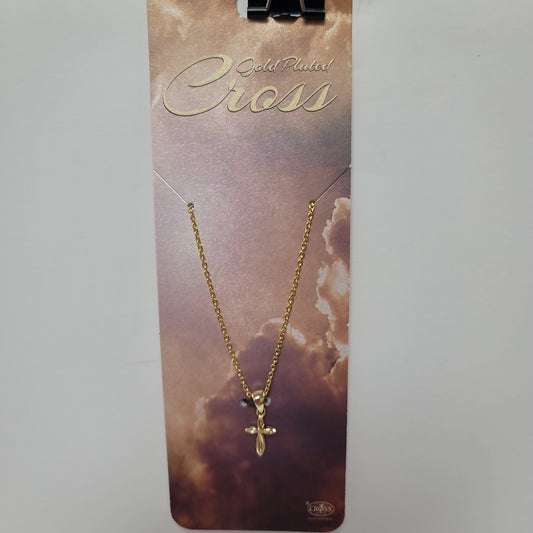 MINI GP RIBBON CROSS NECKLACE-0940 : 18 IN