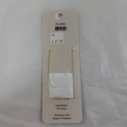MINI GP RIBBON CROSS NECKLACE-0940 : 18 IN