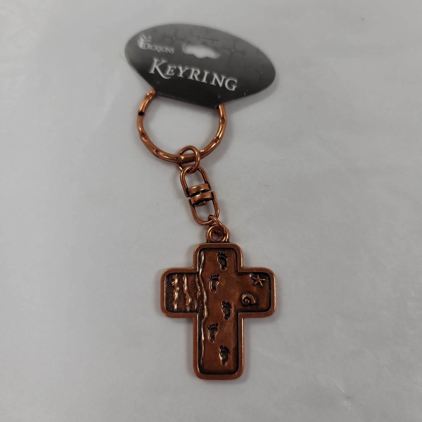 CROSS/FOOTPRINTS KEYRING-6247