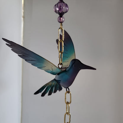 HUMMINGBIRD METAL GARDEN BELL-5204