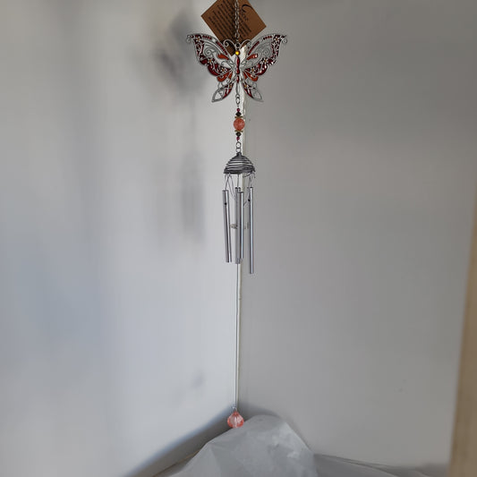 ASST BUTTERFLY GLITTER CHIME-63013