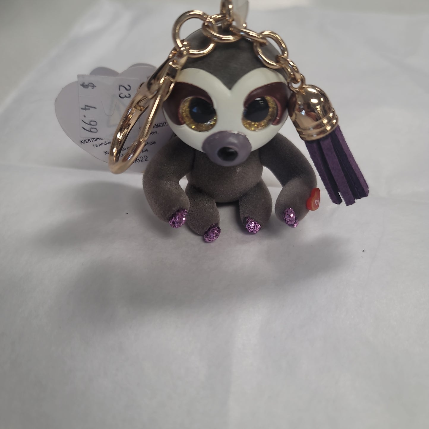 DANGLER SLOTH MINI BOO CLIPS-0585