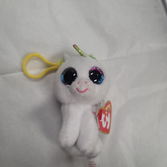 PIXY WHITE UNICORN BOO CLIP-0407