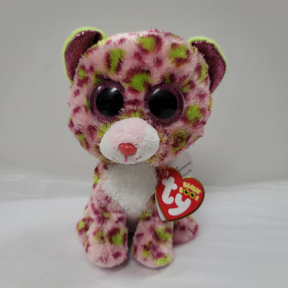 LAINEY LEOPARD PINK BEANIE BOO-3124