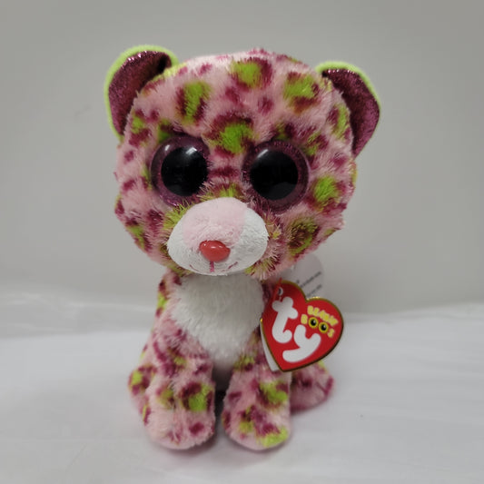 LAINEY LEOPARD PINK BEANIE BOO-3124
