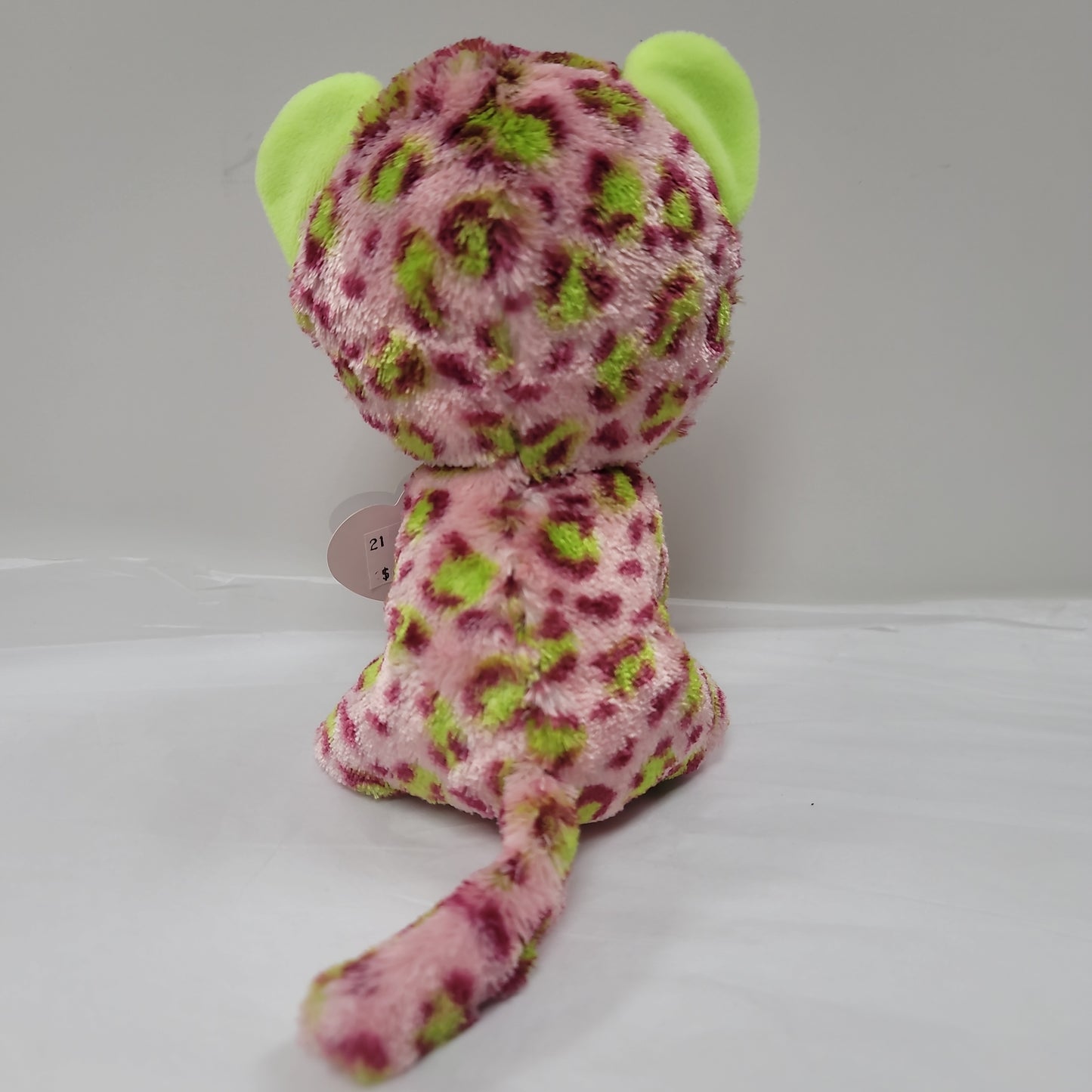 LAINEY LEOPARD PINK BEANIE BOO-3124