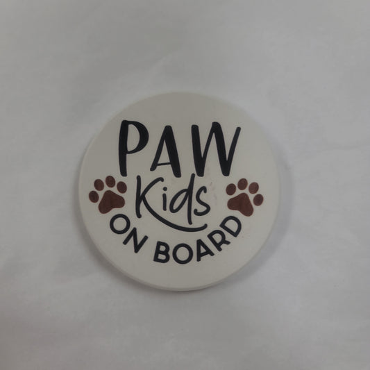 PAW KIDS ON BOARD CAR COASTER-3393