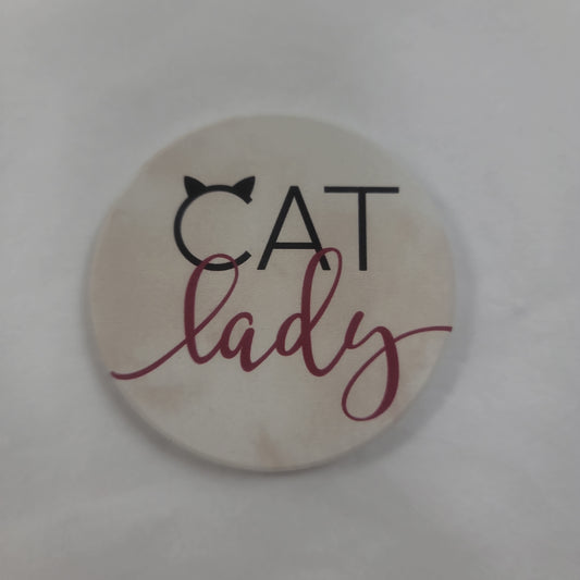 CAT LADY CAR COASTER-2906