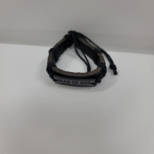 LEATHER BRAC/MAN OF GOD-0244