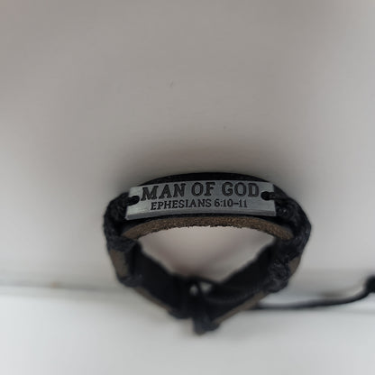 LEATHER BRAC/MAN OF GOD-0244