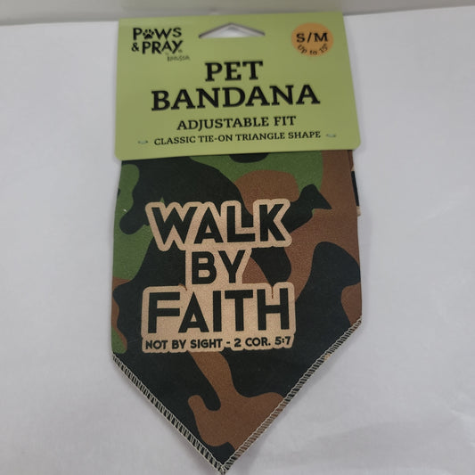WALK BY FAITH CAMO SM/MD BANDAN-3701