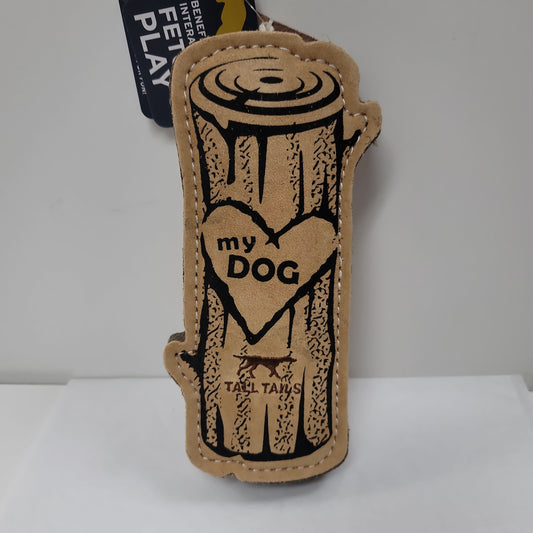 LOVE MY DOG LOG LTHR TOY-2185