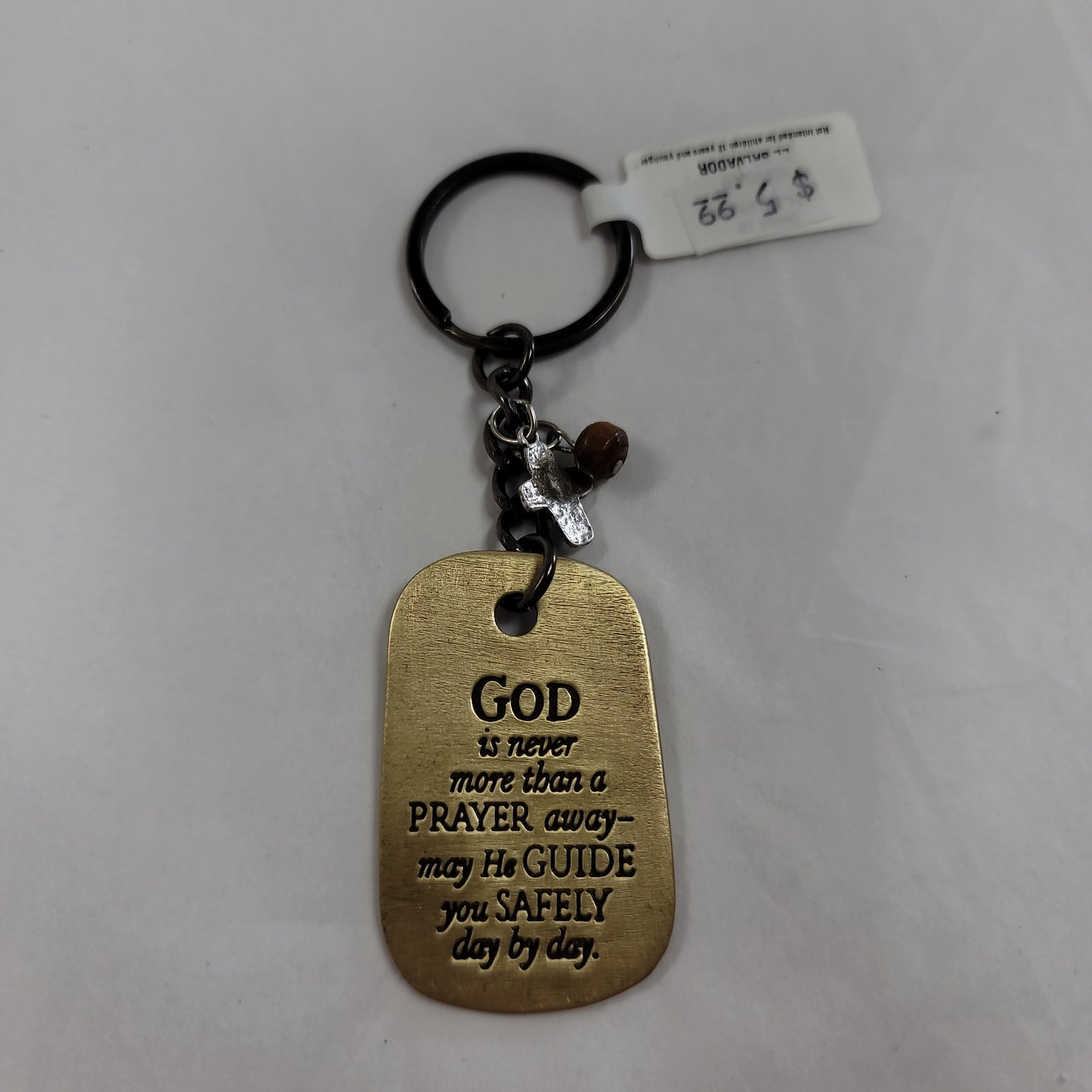 GOD IS NEVER KEY RING-3605