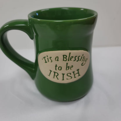 BLESSING TO BE IRISH POTTRY MUG-3336