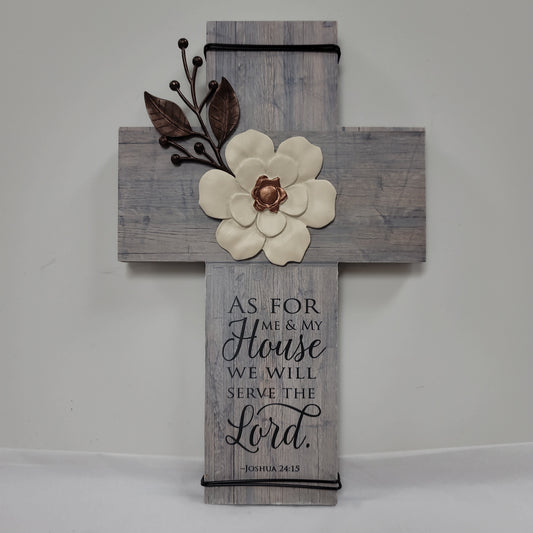 AS FOR ME & MY HOUSE WALL CROSS-4046
