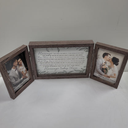 MARRIAGE TAKES THREE PHOTO FRAME-2672