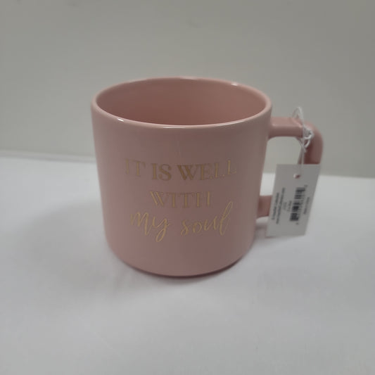 IT IS WELL PINK MUG-2912