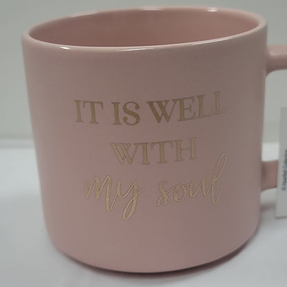IT IS WELL PINK MUG-2912