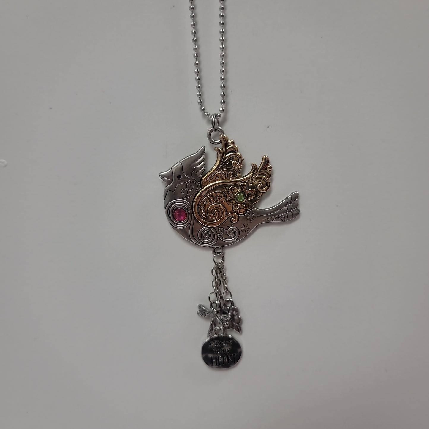 BIRD/ALWAYS IN MY HRT CAR CHARM-8042