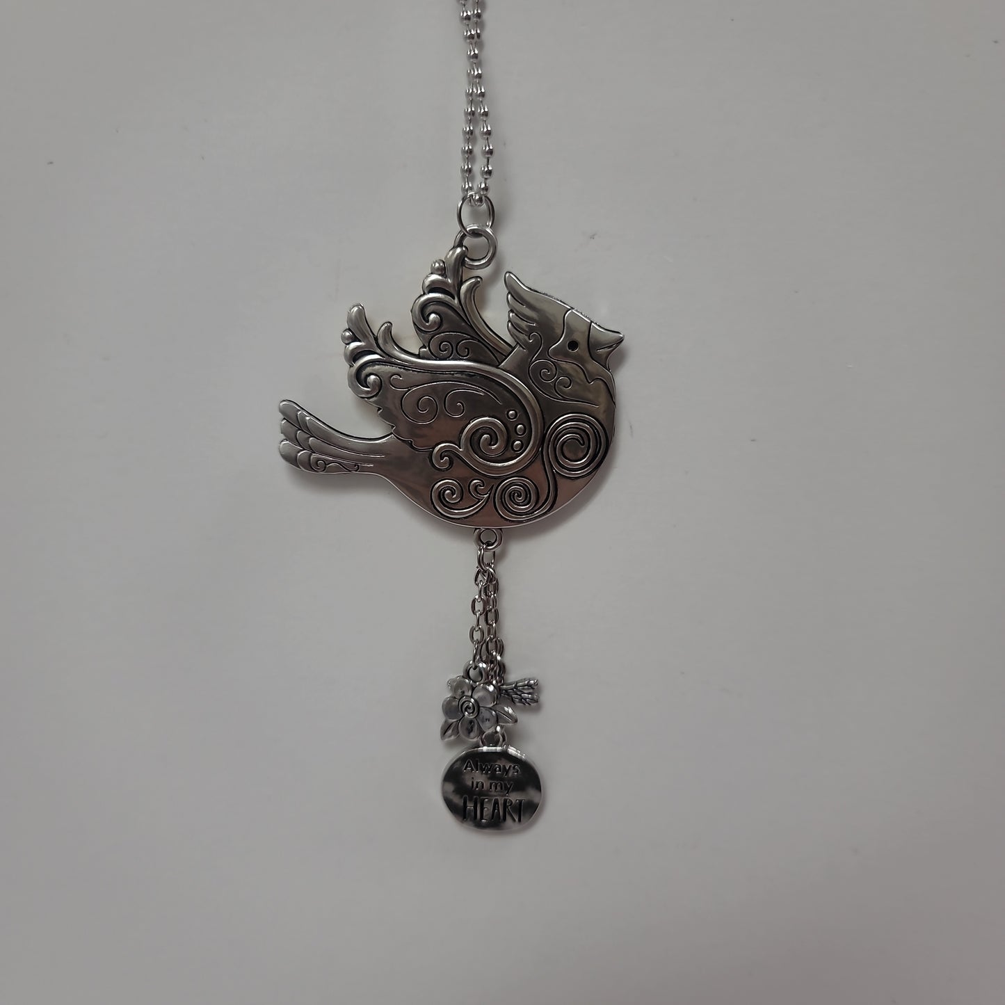 BIRD/ALWAYS IN MY HRT CAR CHARM-8042