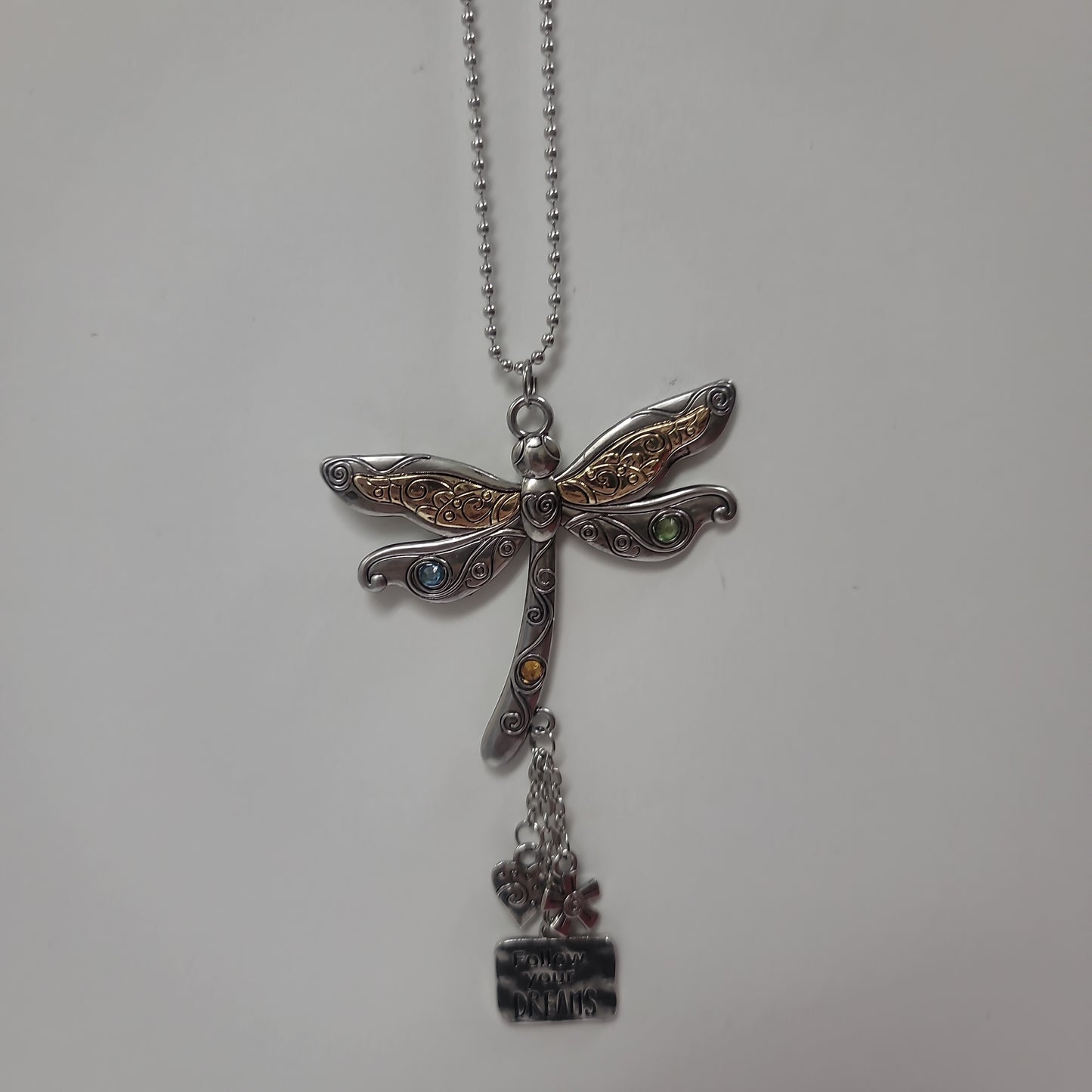 DRAGONFLY/FOLLOW CAR CHARM-7960