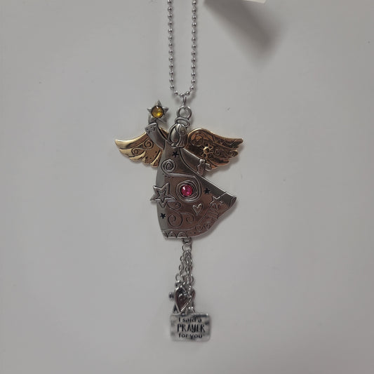 ANGEL/I SAID A PRAYER CAR CHARM-8035