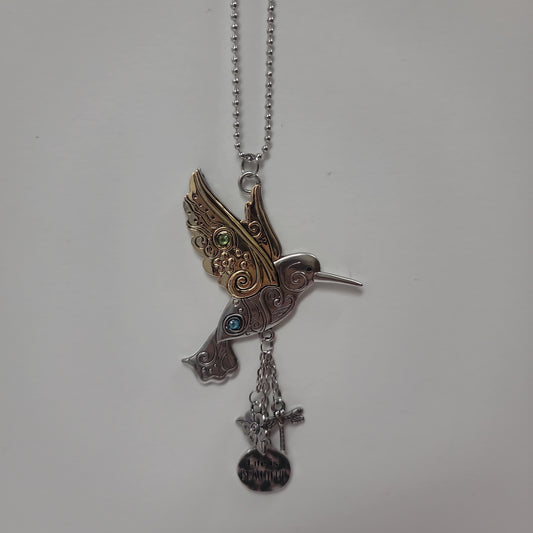 HUMMINGBIRD/LIFE IS CAR CHARM-7984