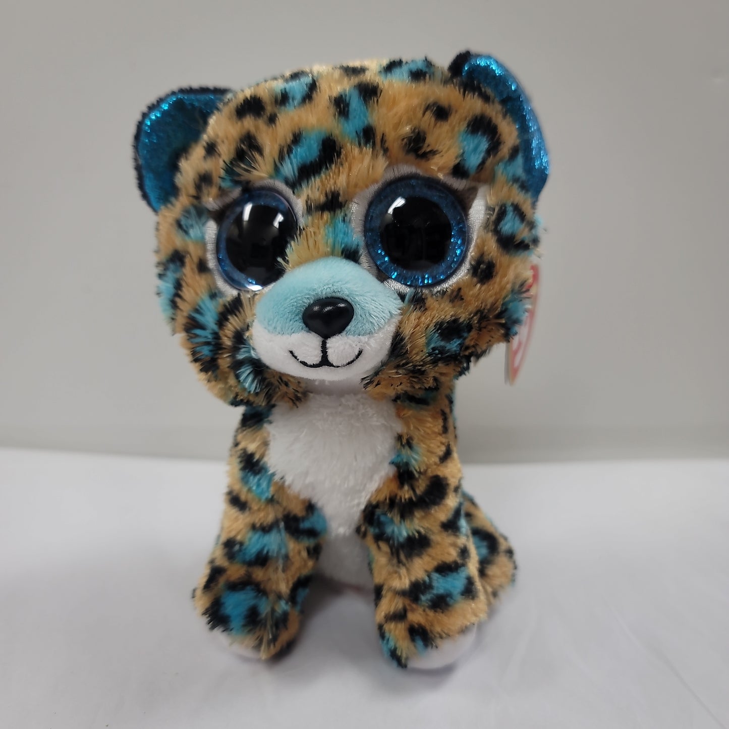 COBALT BLUE LEOPARD BEANIE BOO-6910