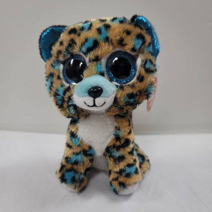 COBALT BLUE LEOPARD BEANIE BOO-6910