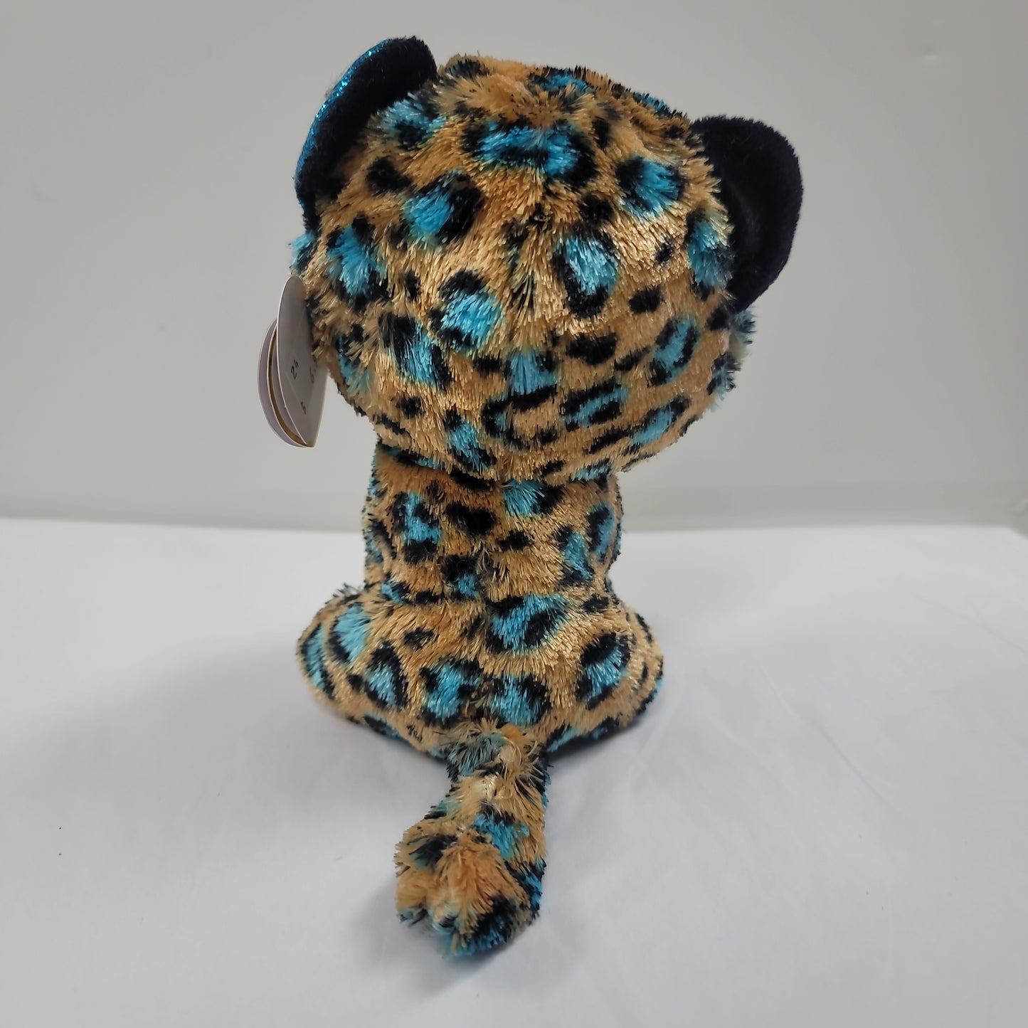 COBALT BLUE LEOPARD BEANIE BOO-6910
