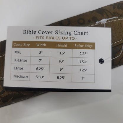 OLIVE PEONY XL BIBLE COVER-3205