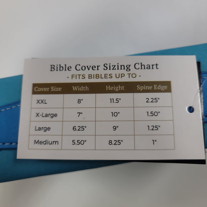 SERENITY PRAYER PEACOCK XL BIBLE COVER-3855