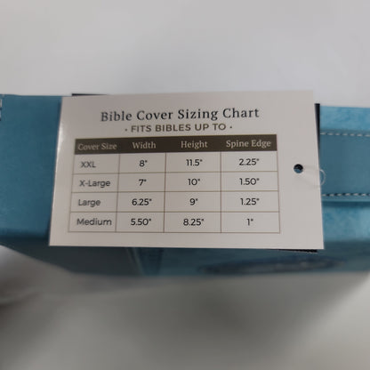 FAITH PALE TEAL XL BIBLE COVER-3601