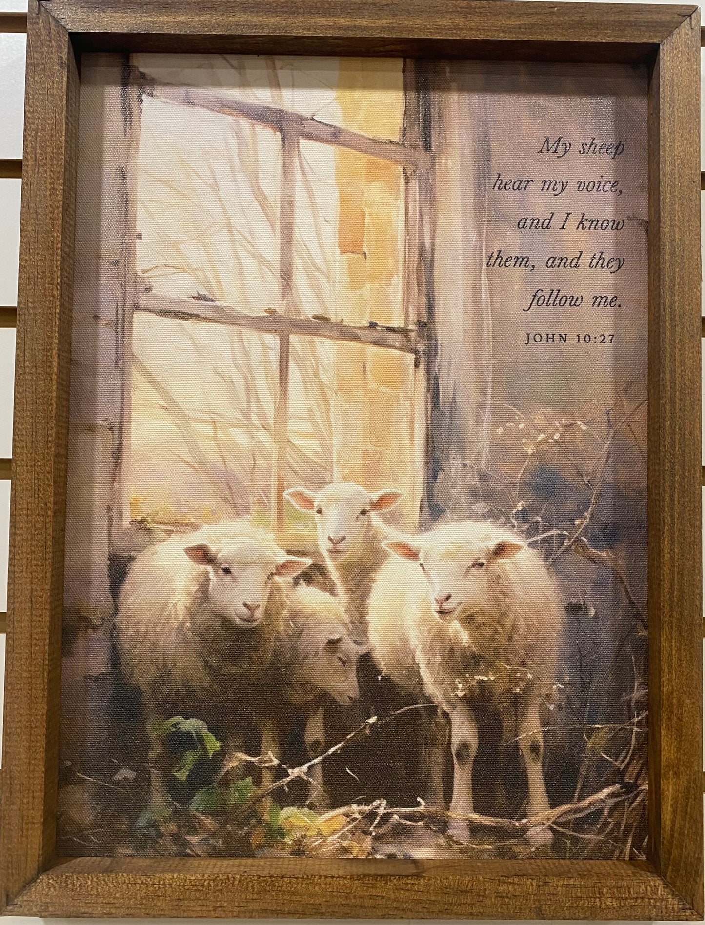 MY SHEEP HEAR MY VOICE WALL ART-4976