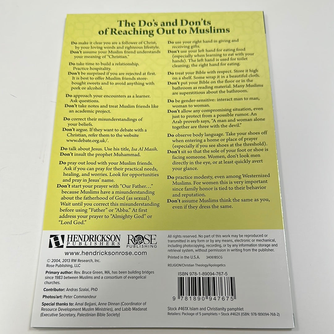ISLAM & CHRISTIANITY PAMPHLET-7675