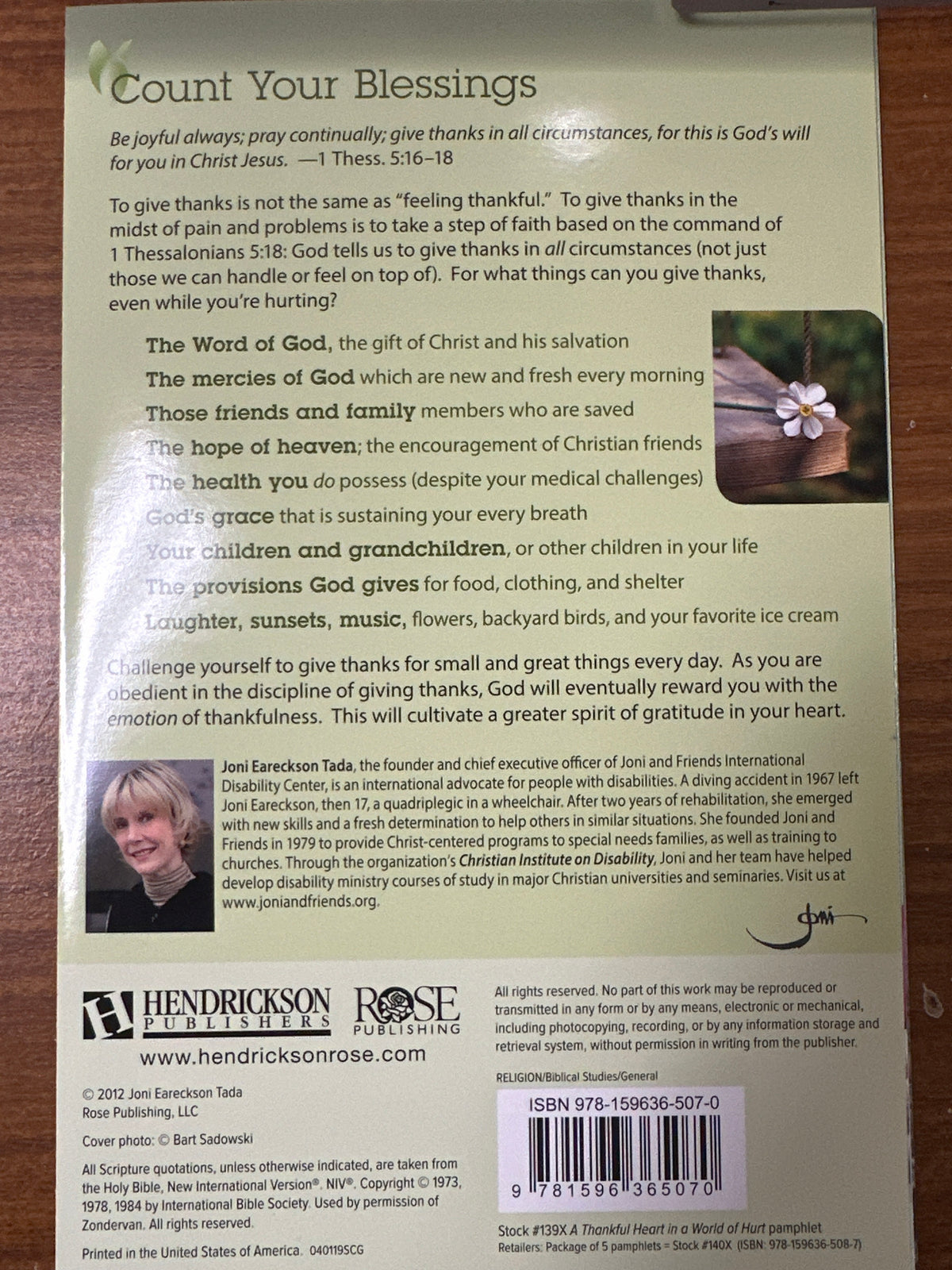 THANKFUL HEART IN WORLD OF HURT PAMPHLET-5070