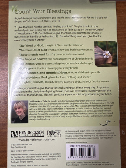 THANKFUL HEART IN WORLD OF HURT PAMPHLET-5070