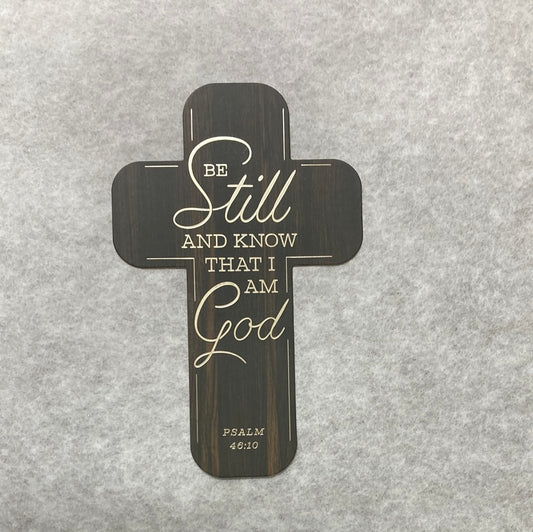 BE STILL & KNOW CROSS BKM-1481