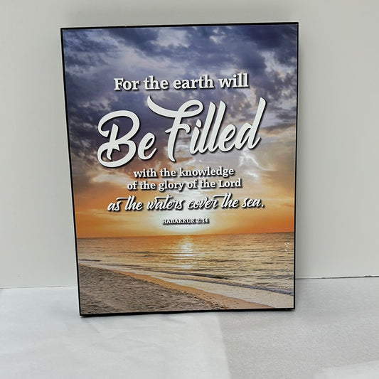 FOR THE EARTH WILL BE FILLED PL-4398