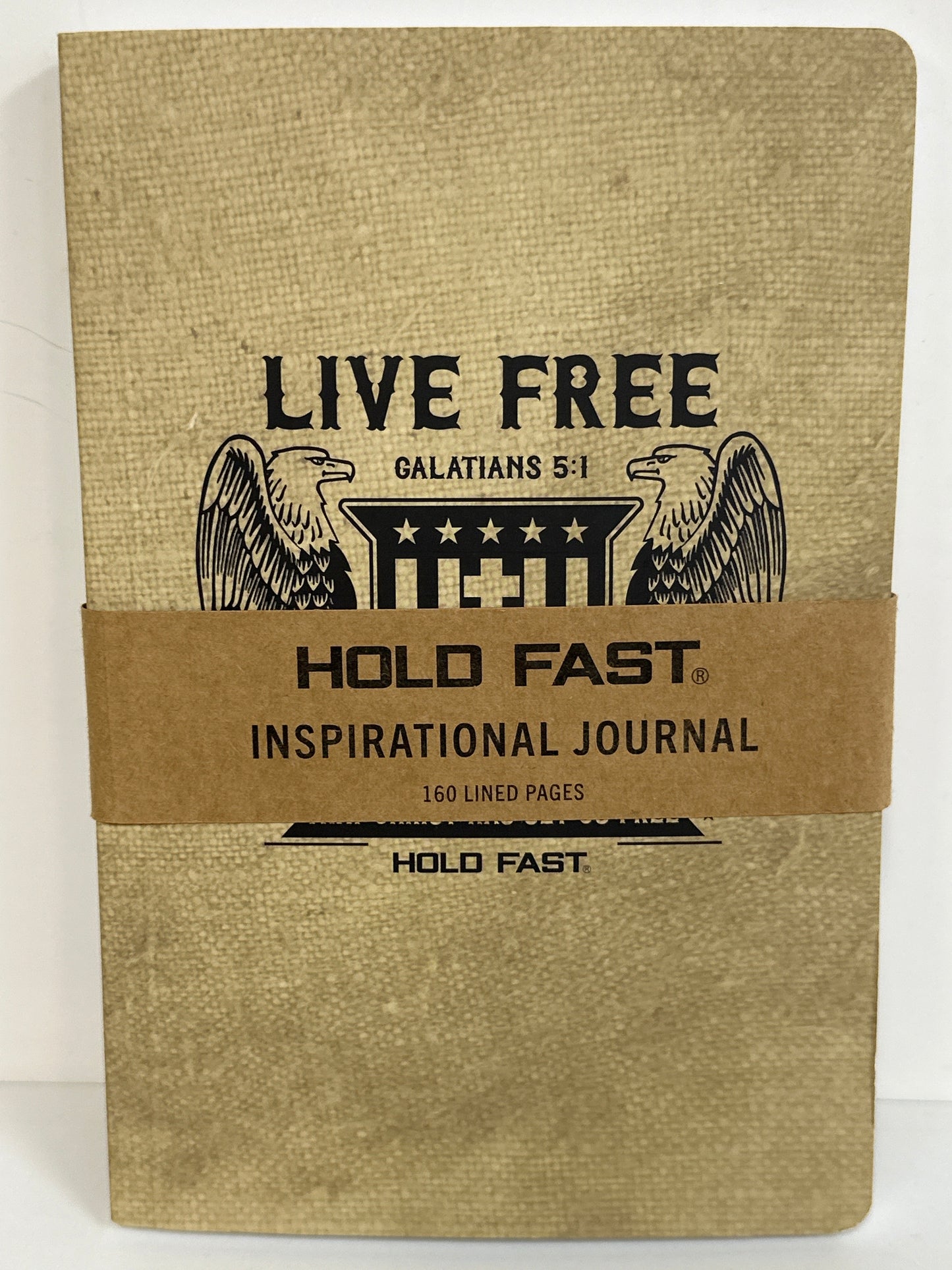 LIVE FREE HOLD FAST MEN'S PAPERBACK JOURNAL-7449
