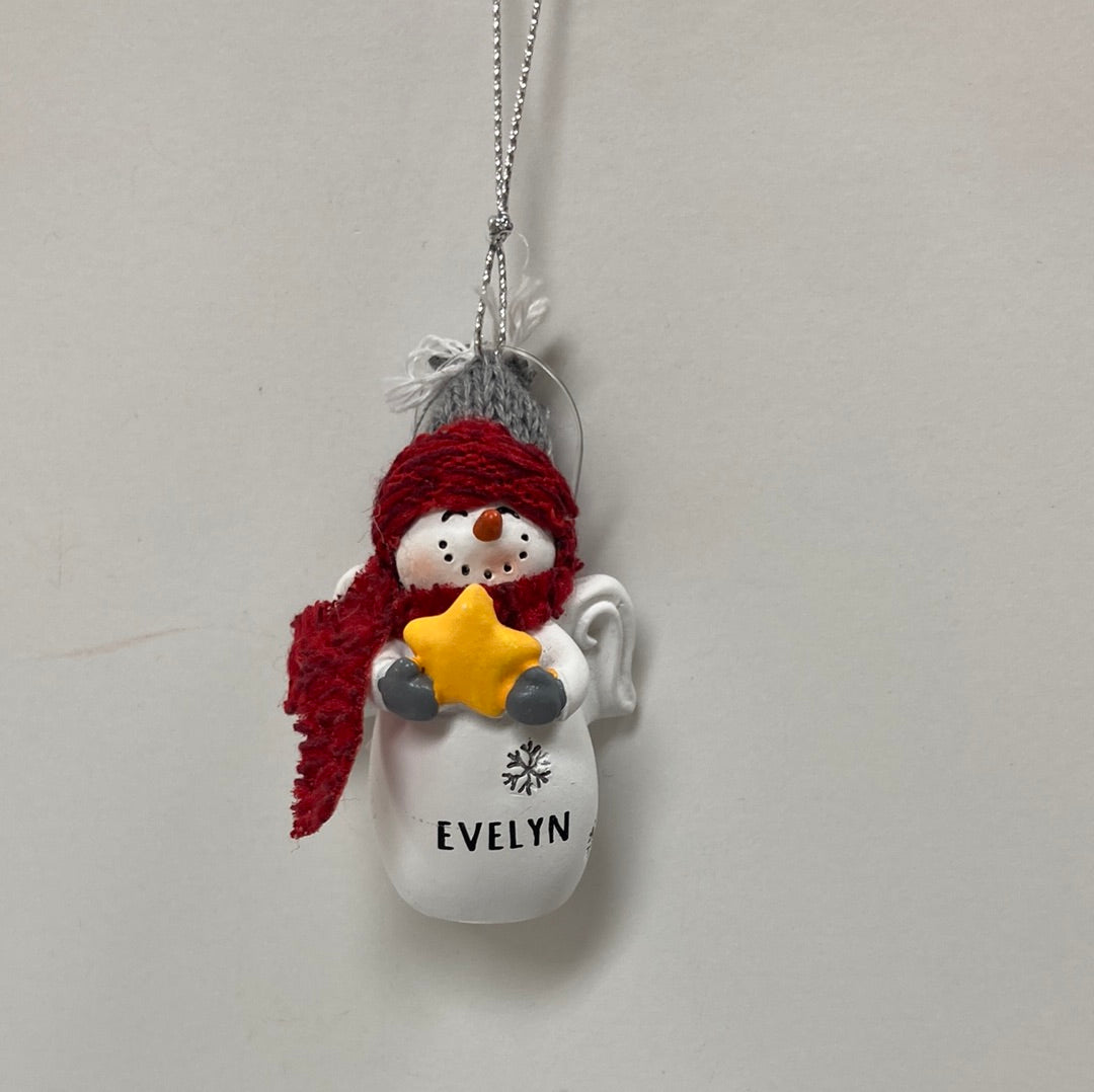 EVELYN SNOW ANGEL ORNAMENT-6678