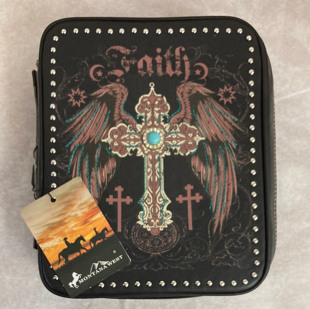 FAITH WINGS/CROSS BIBLE COVER-0424