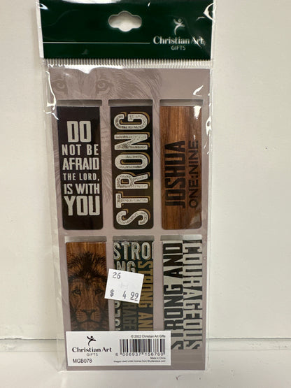 BE STRONG MAGNETIC BOOKMARKS-6760